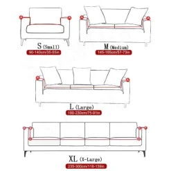Bunter rutschfester Sofabezug – moderner Möbelschutz