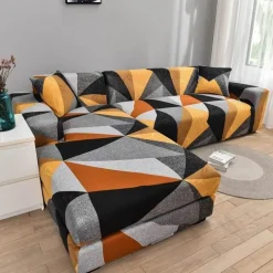 Bunter rutschfester Sofabezug – moderner Möbelschutz
