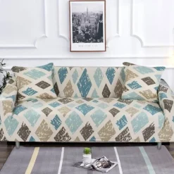 Bunter rutschfester Sofabezug – moderner Möbelschutz