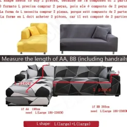 Bunter rutschfester Sofabezug – moderner Möbelschutz
