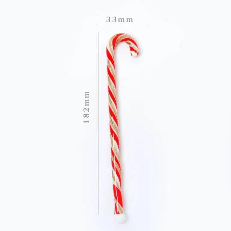 Bunter Weihnachtslöffel mit langem Griff – Kreativer Rührstab aus Glas für Saft, Kaffee und Kuchen