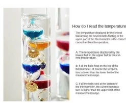 Buntes nordisches Thermometer – Kreative Wohndekoration