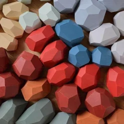 Buntes Stapelspiel aus Holz – Intelligentes Spielset für Kinder
