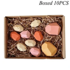 Buntes Stapelspiel aus Holz – Intelligentes Spielset für Kinder