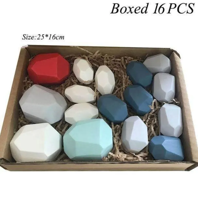Buntes Stapelspiel aus Holz – Intelligentes Spielset für Kinder