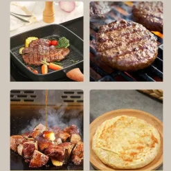 Burgerpresse aus Edelstahl – Runde Grillfleischpresse