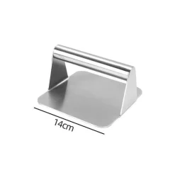 Burgerpresse aus Edelstahl – Runde Grillfleischpresse