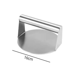 Burgerpresse aus Edelstahl – Runde Grillfleischpresse