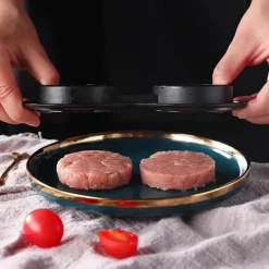 Burger-Reisbällchenformer - Küchengerät mit Doppelgitter