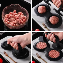 Burger-Reisbällchenformer - Küchengerät mit Doppelgitter