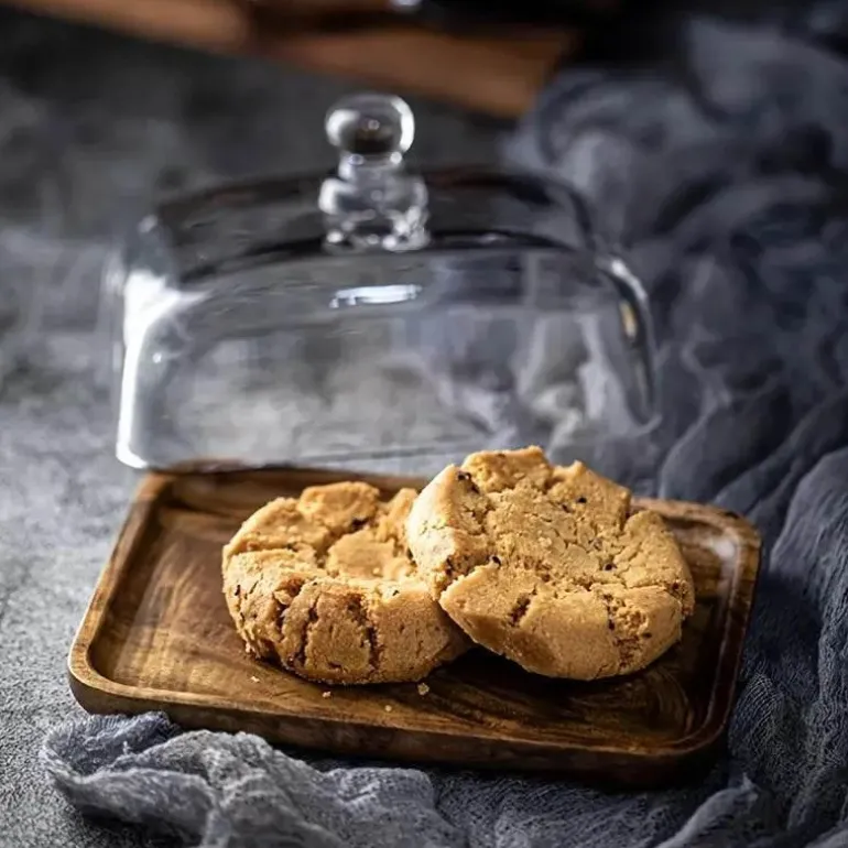 Butterdose aus Holz und Glas – Eleganter Butterbehälter für die Küche