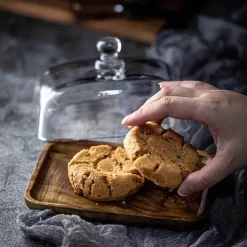 Butterdose aus Holz und Glas – Eleganter Butterbehälter für die Küche