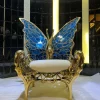 Butterfly Wing European Lounge Chair - Artistic Accent Chair