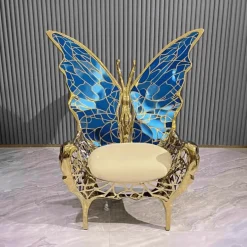 Butterfly Wing European Lounge Chair - Artistic Accent Chair