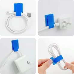 Cable Organizer Set - Reusable Self-Adhesive Tangle-Free Cord Management