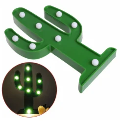 Cactus LED Night Light - Cute Decorative Lamp