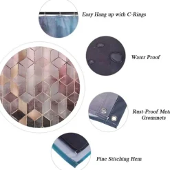 Caesar Duschvorhang – Elegantes römisches Badezimmerdekor