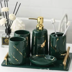 Calabria Bathroom Accessories Set - Stylish Home Décor Essentials