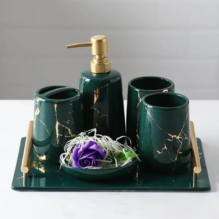 Calabria Bathroom Accessories Set - Stylish Home Décor Essentials