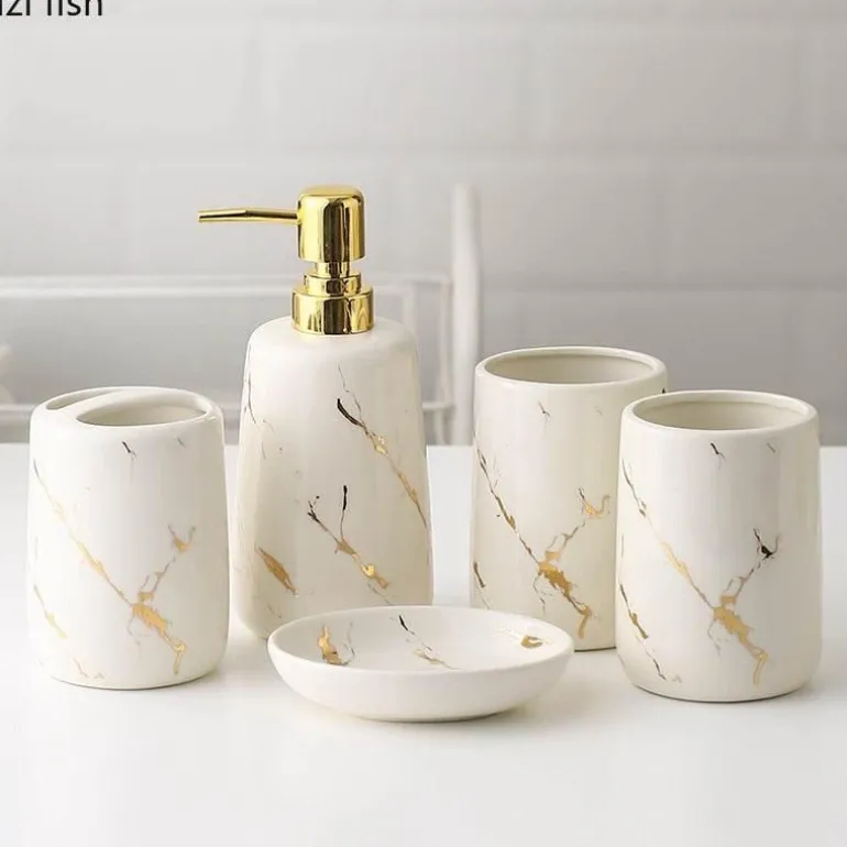 Calabria Bathroom Accessories Set - Stylish Home Décor Essentials