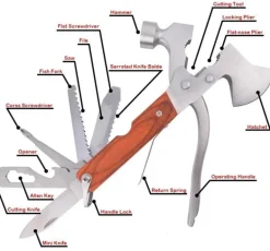 Campinghammer aus Edelstahl – Multifunktionale Outdoor-Ausrüstung
