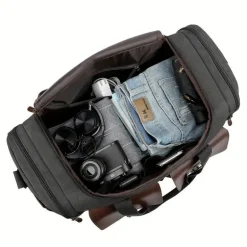 Carry-On Duffel – Reisetasche mit Trolley-Hülle & Gepäckfach