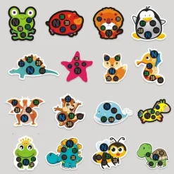 Cartoon Baby Thermometer Aufkleber - Niedlicher Gesundheitstracker