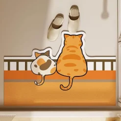 Cartoon Diatom Mud Bath Mat - Absorbent Anti-Slip Bathroom Mat