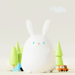 Cartoon Kaninchen Nachtlicht - Silikon Kinderlampe
