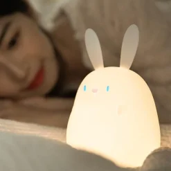 Cartoon Kaninchen Nachtlicht - Silikon Kinderlampe