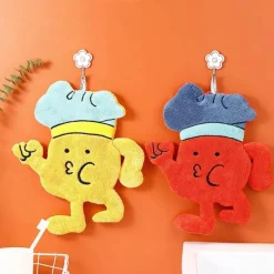 Cartoon-Mikrofaser-Handtuch – süßes Küchen- und Badezimmerdekor
