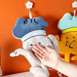 Cartoon-Mikrofaser-Handtuch – süßes Küchen- und Badezimmerdekor