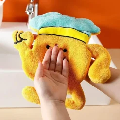 Cartoon-Mikrofaser-Handtuch – süßes Küchen- und Badezimmerdekor