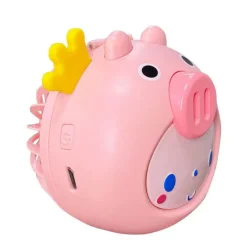 Cartoon-Schminkspiegel mit USB-Ventilator – Tragbares Kosmetikwerkzeug