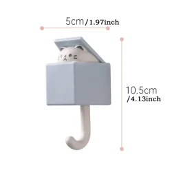 Cat Wall Hook - Cute Multi-Purpose Organizer and Decor