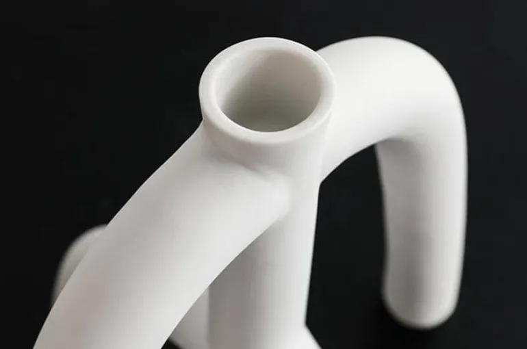 Ceranova Abstract Ceramic Candle Holder – Modern Minimalist Accent