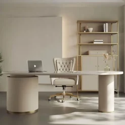 Cesarina Büroschreibtisch – Moderner Schreibtisch mit Stauraum