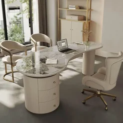 Cesarina Büroschreibtisch – Moderner Schreibtisch mit Stauraum