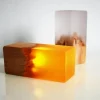 Chargeable LED Night Light - Solid Wood Lamp