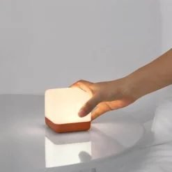Chargeable Square Night Lamp - Elegant LED Table Lamp