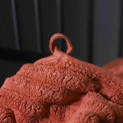 Chenille Ribbed Bath Towel Set - Soft 3-Piece Towels