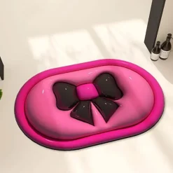 Chic Bow Tie Mat - Non-Slip 3D Floor Rug