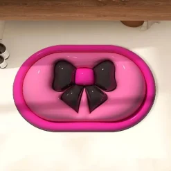 Chic Bow Tie Mat - Non-Slip 3D Floor Rug