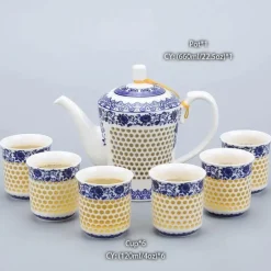 Chinesische blau-weiße Teekanne – 660 ml, Kung-Fu-Teegeschirr
