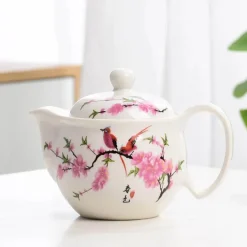 Chinesisches Teekannen-Set aus Porzellan – traditionelle blau-weiße Teekannen-Kollektion