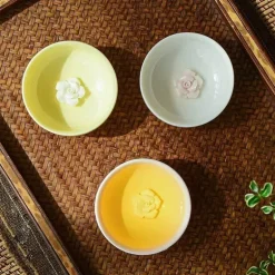 Chinesisches Teetassen-Set aus Porzellan – elegante Espressotassen aus Keramik