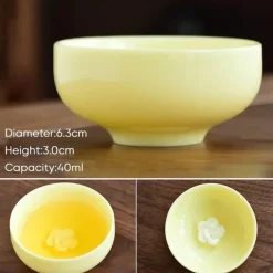 Chinesisches Teetassen-Set aus Porzellan – elegante Espressotassen aus Keramik