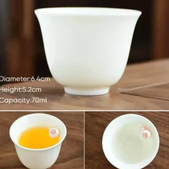 Chinesisches Teetassen-Set aus Porzellan – elegante Espressotassen aus Keramik