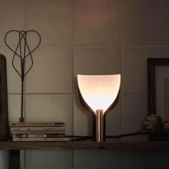 Chrome Blossom Table Lamp - Modern Floral Lighting