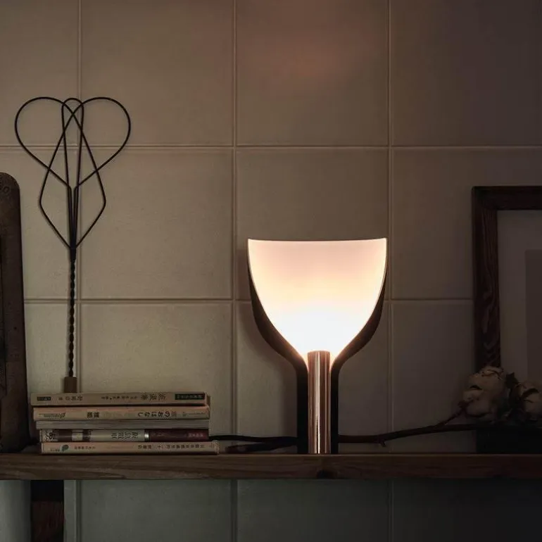Chrome Blossom Table Lamp - Modern Floral Lighting
